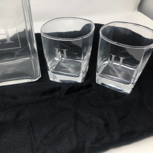 *H* Cathy's Concepts 5pc Monogrammed Decanter Set - Picture 3 of 4